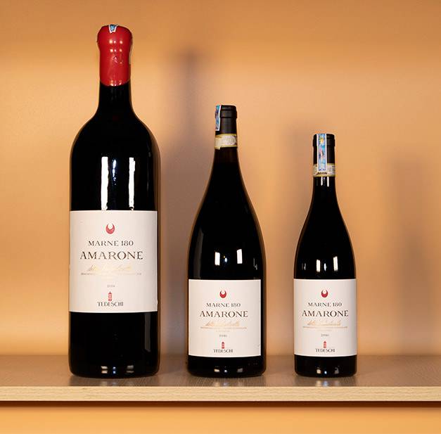 Bộ quà tặng 3 chai Tedeschi Amarone MARNE 180 (750ml, 1.5L, 3L)