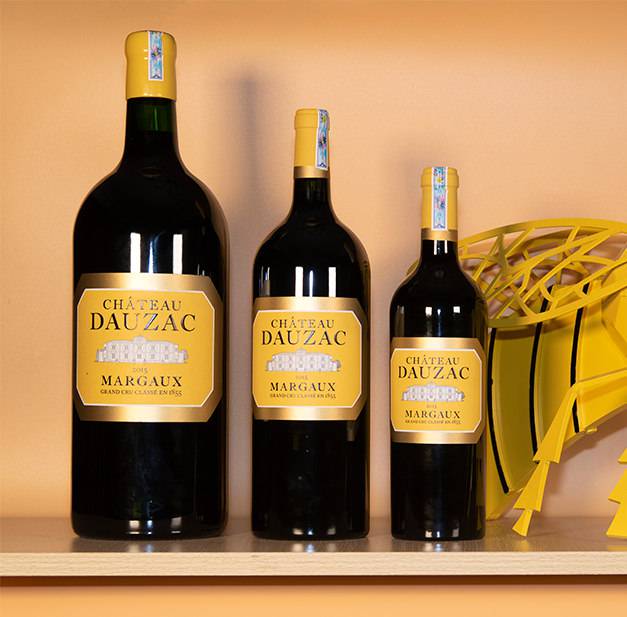 Bộ quà tặng 3 chai Château Dauzac Grand Cru Classés (750ml, 1.5L, 3L) 2015