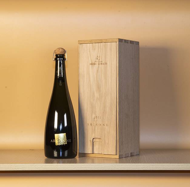 Bộ quà tặng Champagne Aÿ Grand Cru ARGONNE 2011 kèm hộp gỗ 2011