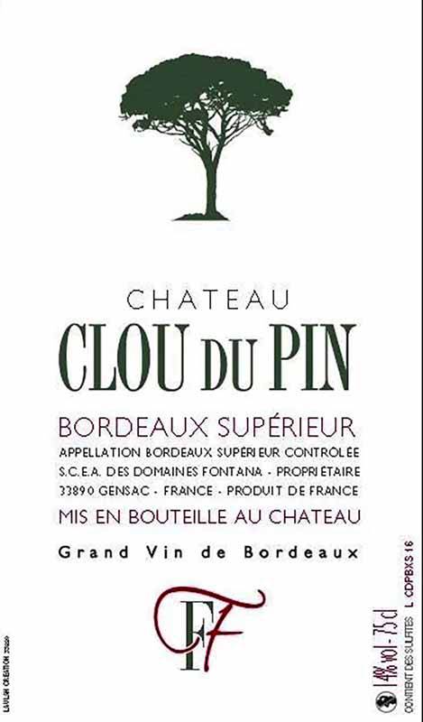 Rượu Vang Đỏ Château Clou Du Pin Bordeaux Superieur