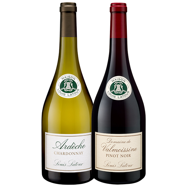 Combo 10: Louis Latour Ardèche Chardonnay & Louis Latour Domaine de Valmoissine 