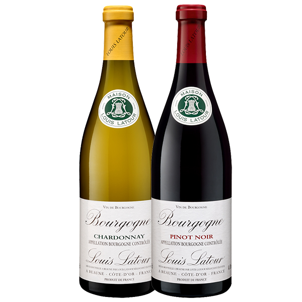 Combo 15: Louis Latour Bourgogne Chardonnay & Louis Latour Bourgogne Pinot Noir 