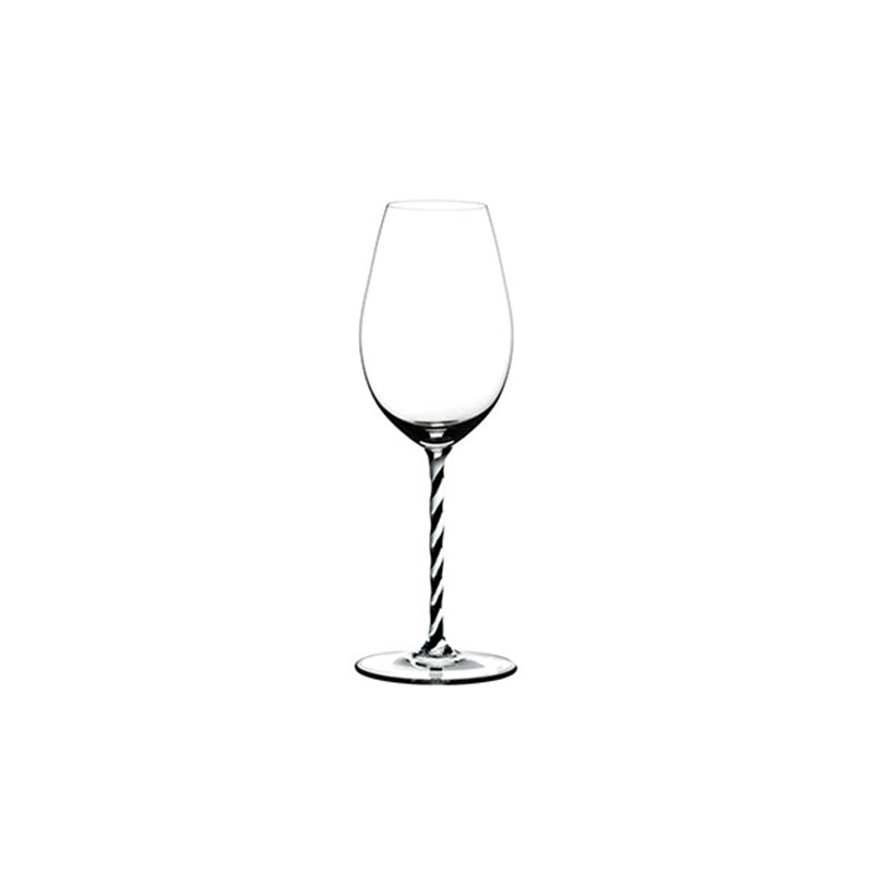 Ly rượu vang đỏ Fatto A Mano Champagne Wine Glass Black And White Twisted 445ml
