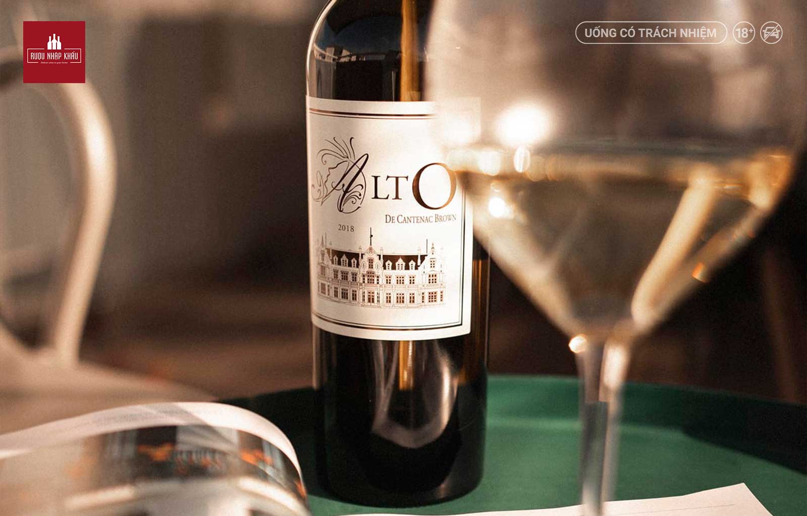 Hương vị rượu vang trắng Alto de Cantenac Brown