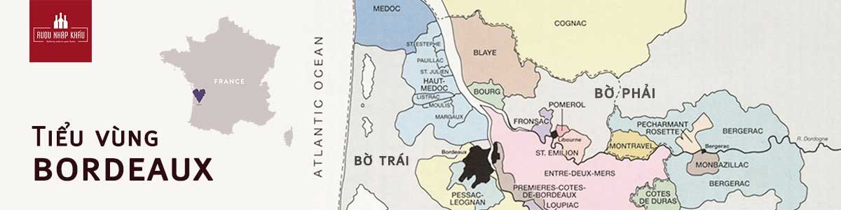 Bản đồ rượu vang Bordeaux