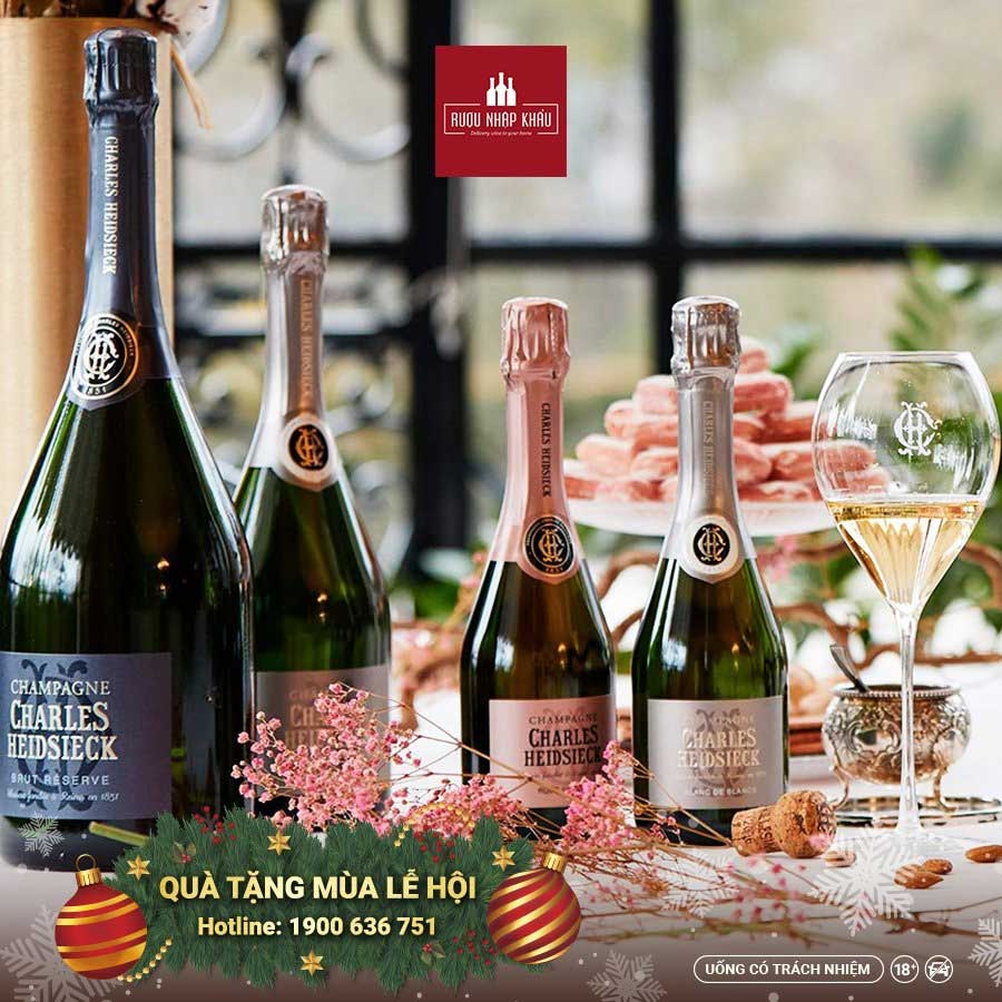 Champagne Charles Heidsieck - đẳng cấp Sâm Banh mùa lễ hội