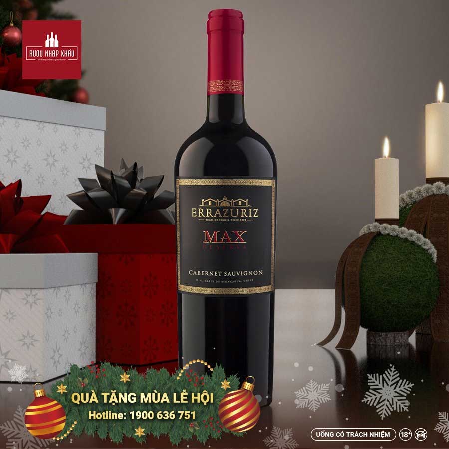 Rượu vang Max Reserva Cabernet Sauvignon - sự lựa chọn hoàn hảo cho mùa lễ hội