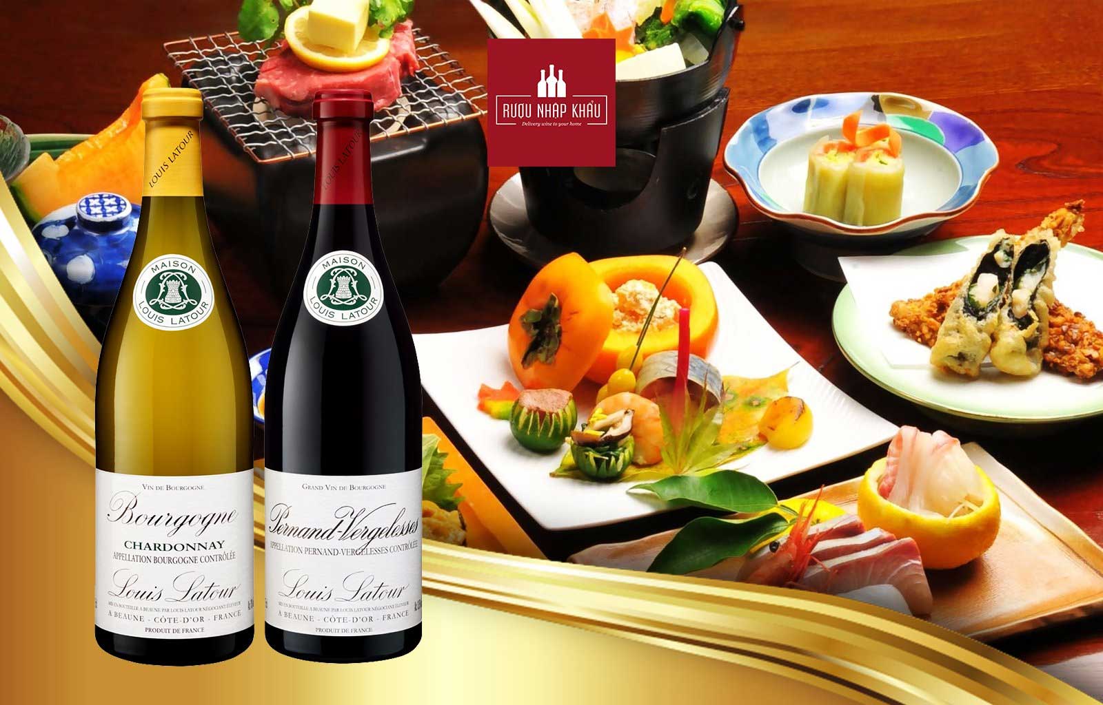 Cặp vang Louis Latour Bourgogne Chardonnay - Pernand Vergelesses