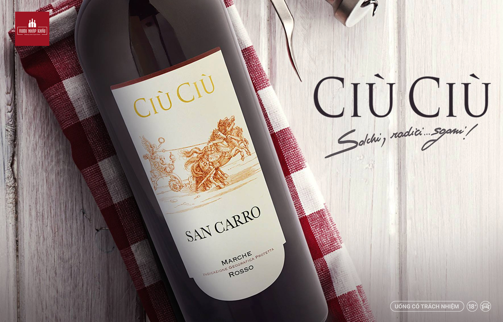 Địa chỉ mua rượu vang đỏ Ciù Ciù San Carro giá tốt nhất 2