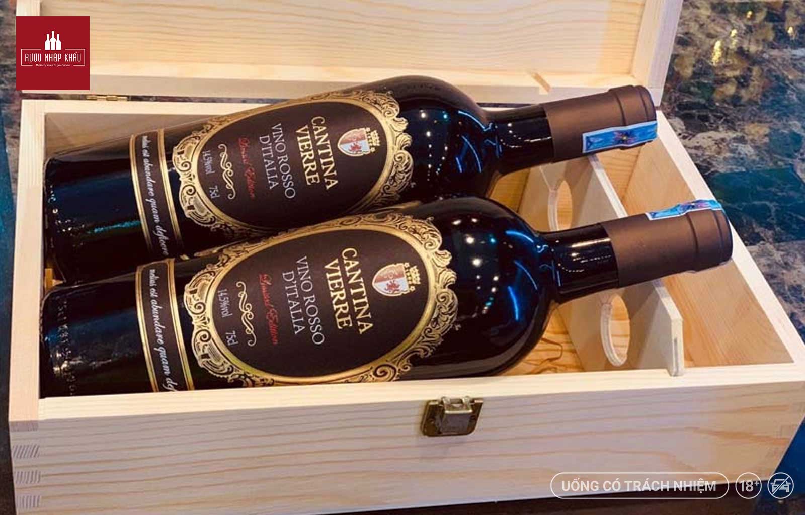 Địa chỉ mua rượu vang Ý Cantina Vierre Vino Rosso D'italia chính hãng 2