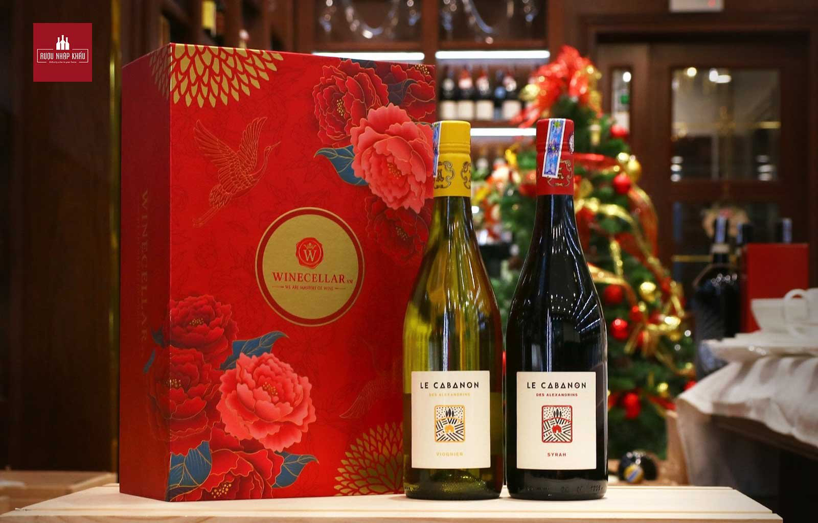 Gợi ý cặp rượu vang làm quà tặng mùa Giáng Sinh - Alexandrins Le Cabanon Viognier & Syrah