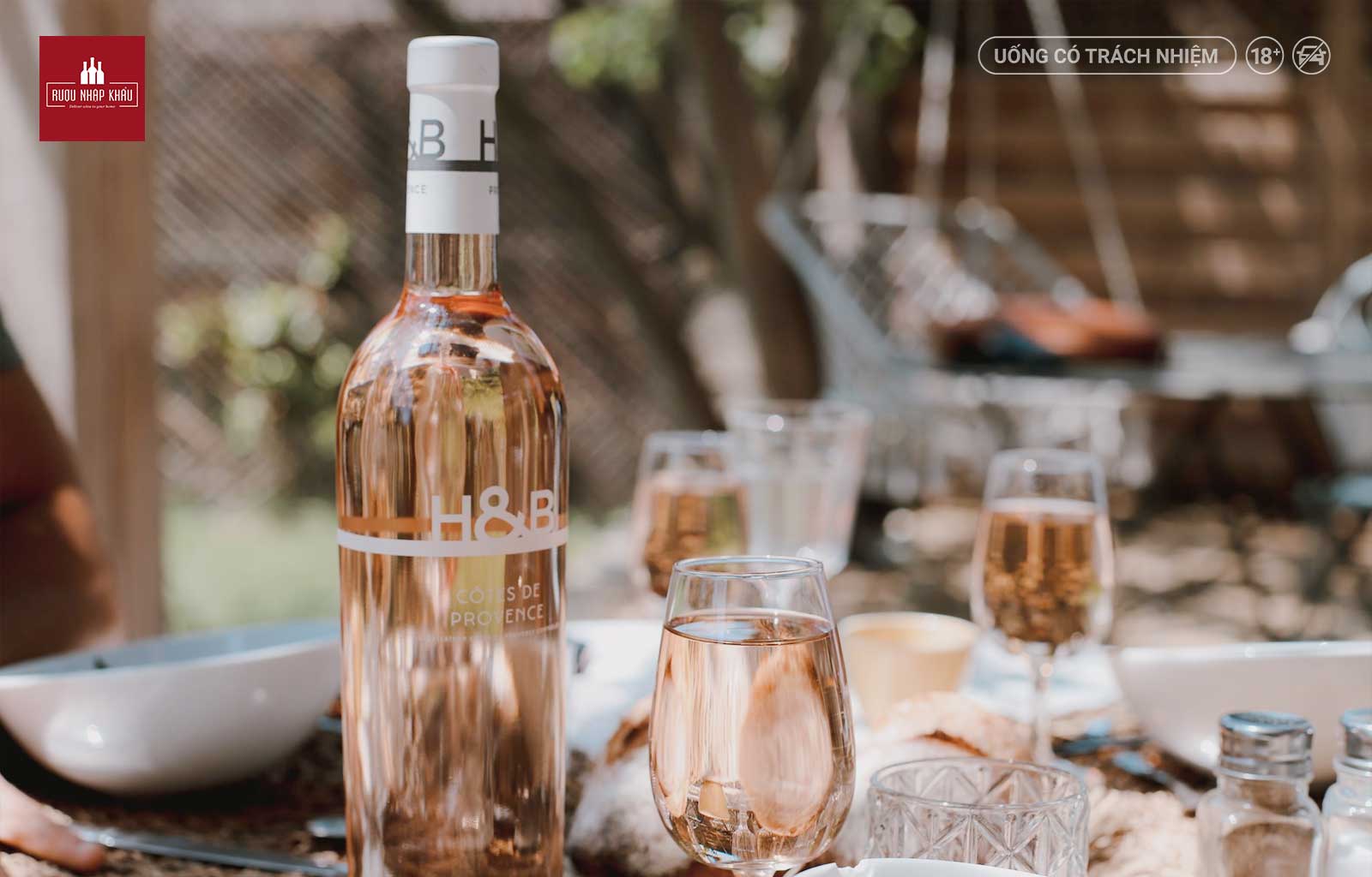 H&B Cotes De Provence - Rượu vang hồng quyến rũ 3