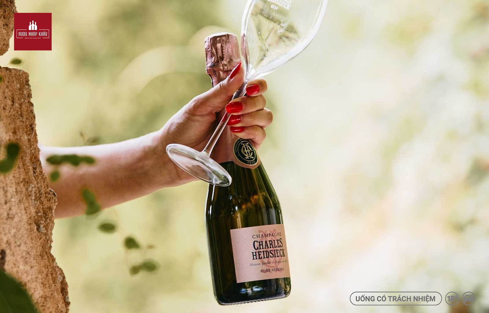 Hương vị rượu Champagne Charles Heidsieck Rosé Réserve 2