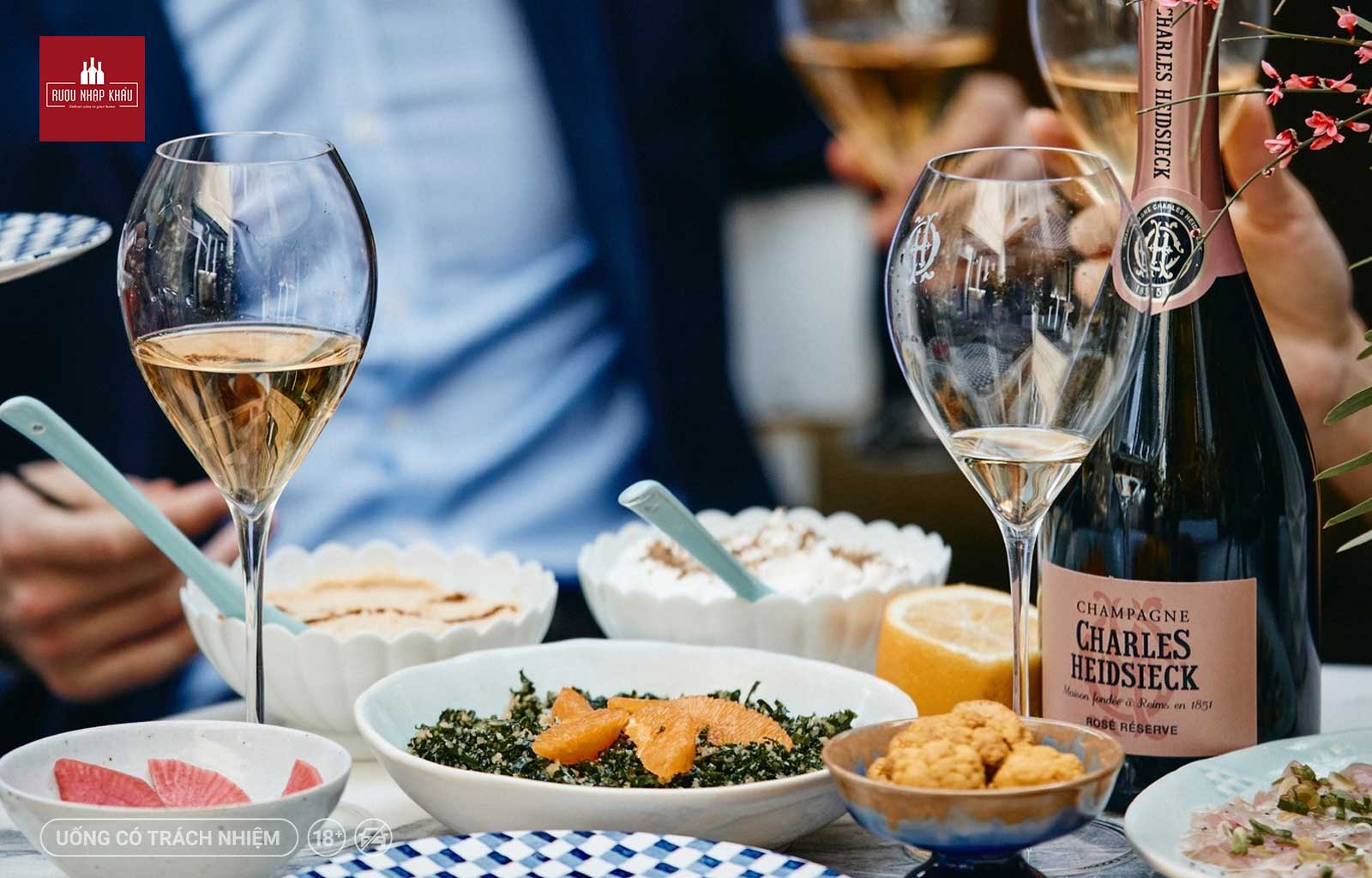 Hương vị rượu Champagne Charles Heidsieck Rosé Réserve 4
