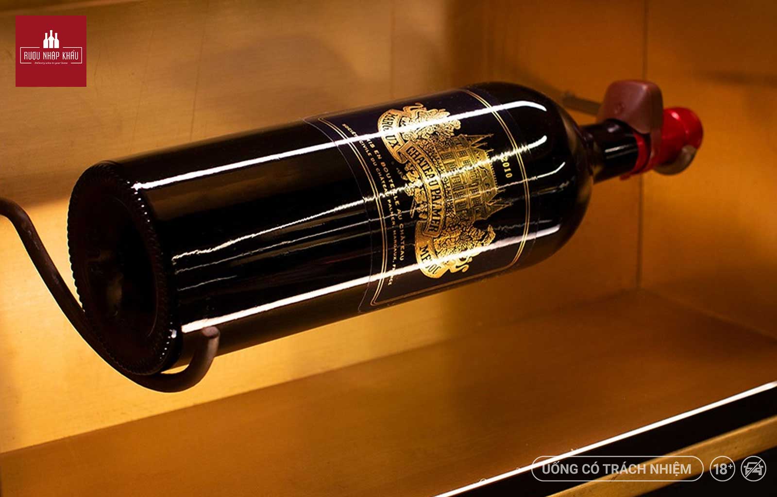 Khám phá sự bí ẩn của chai rượu vang Pháp Château Palmer 2