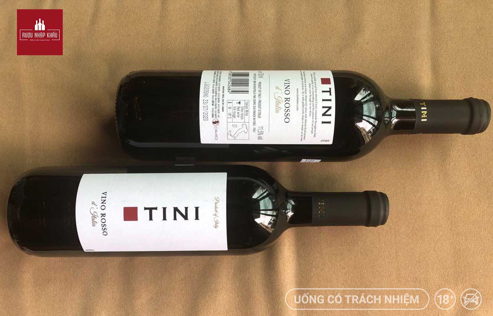 Mua rượu vang Ý Tini Vino Rosso chính hãng giá tốt ở đâu 2