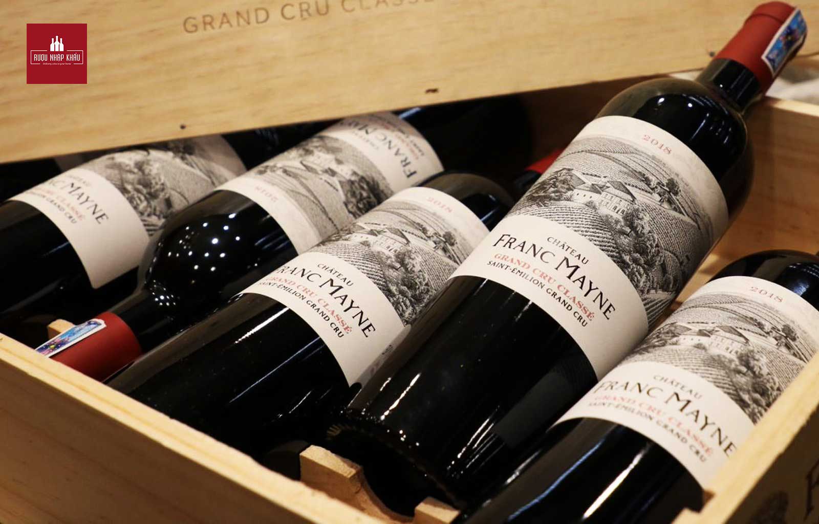 Quà tặng rượu vang Pháp cho đối tác - Chateau Franc Mayne