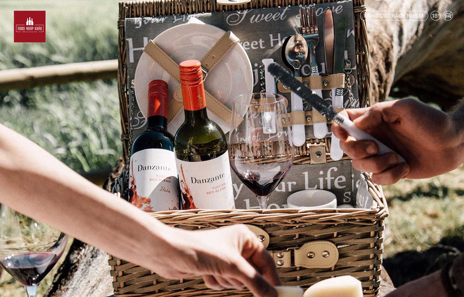 Quy trình sản xuất rượu vang đỏ Danzante Tuscan Red Blend 2