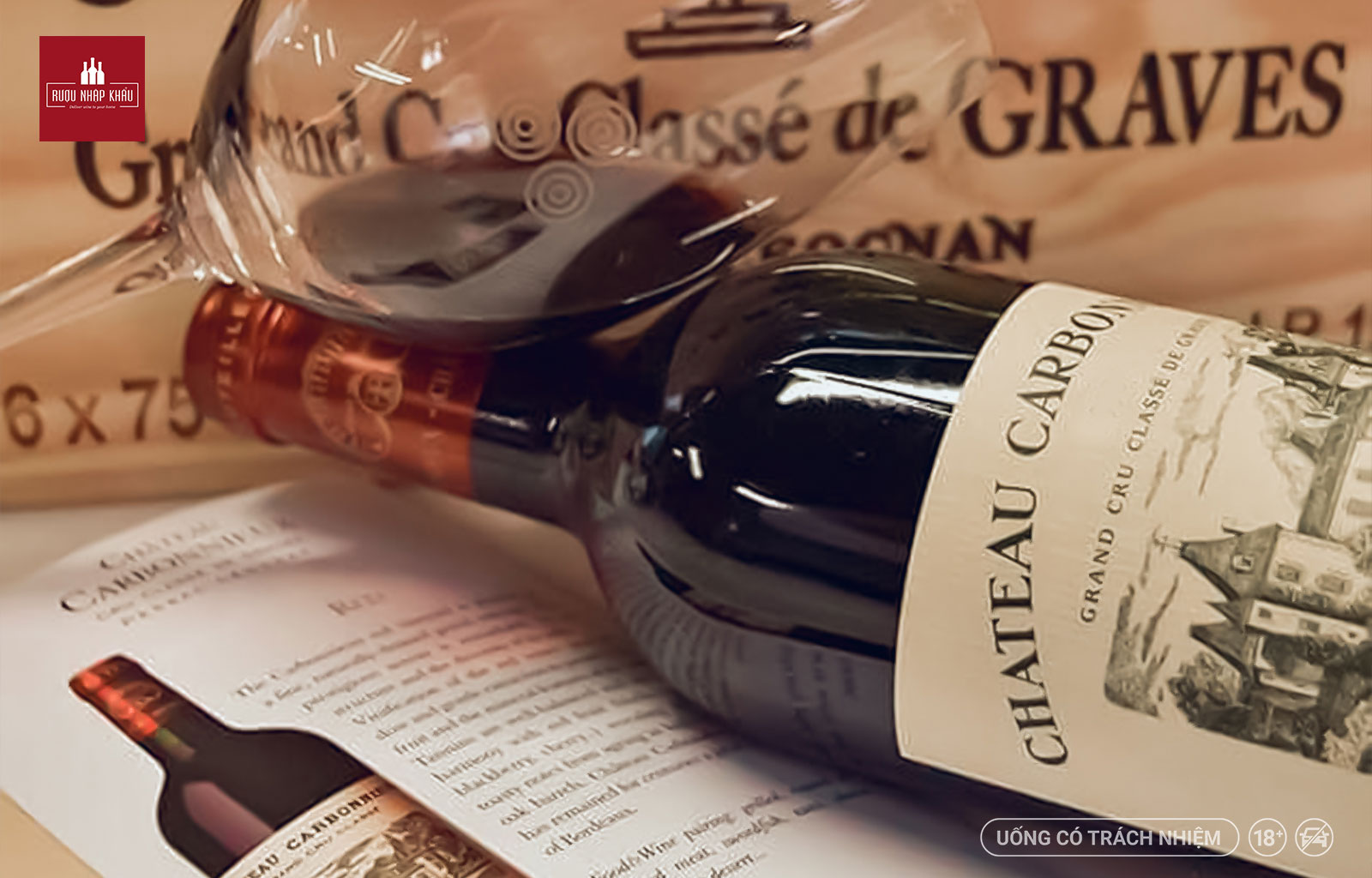 Rượu vang đỏ Château Carbonnieux cho tiệc rượu đẳng cấp 2