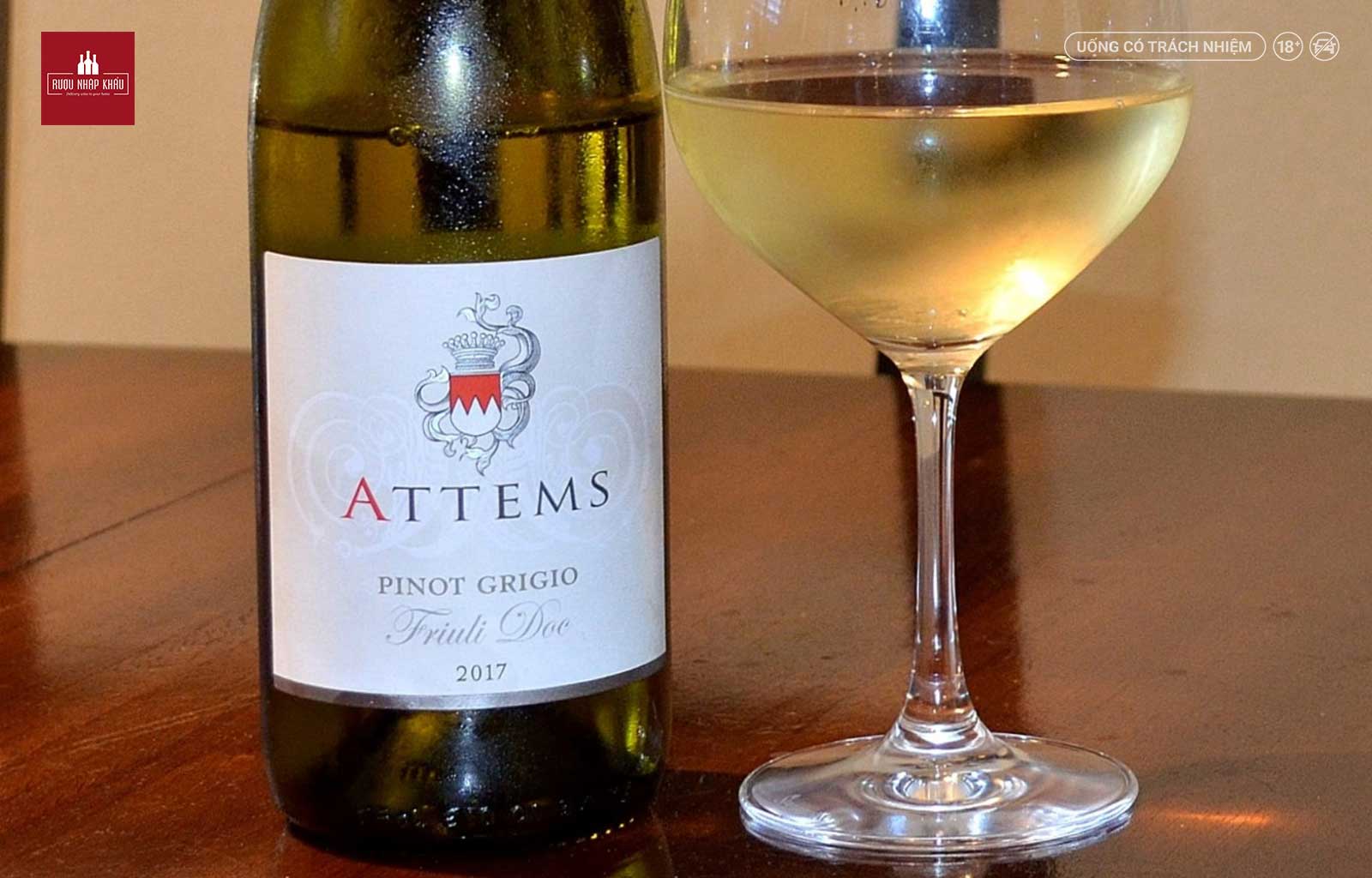 Rượu vang trắng Attems Pinot Grigio được sản xuất ở đâu? 2