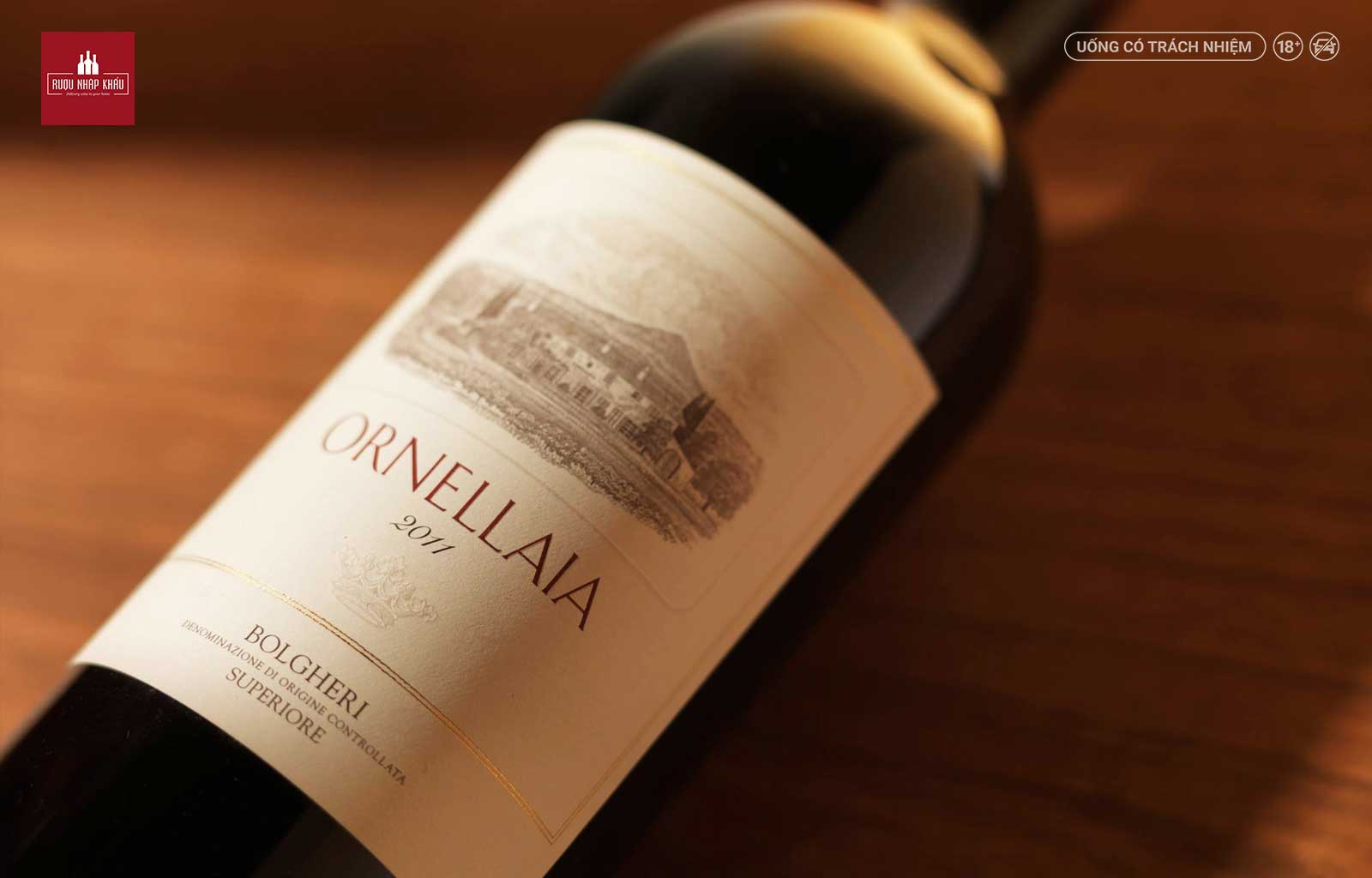 Rượu vang Ý Ornellaia Bolgheri Superiore - món quà tặng cao cấp 2