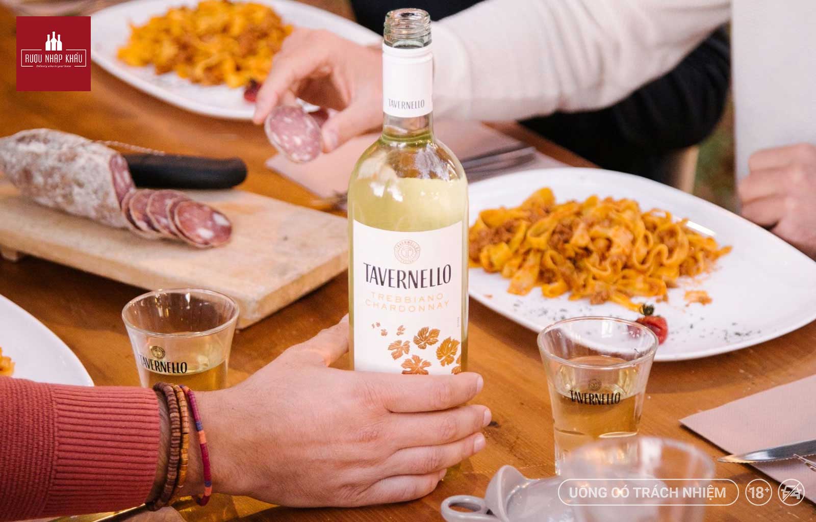 Tavernello Trebbiano Chardonnay - Chai vang trắng phù hợp làm quà tặng doanh nghiệp 1