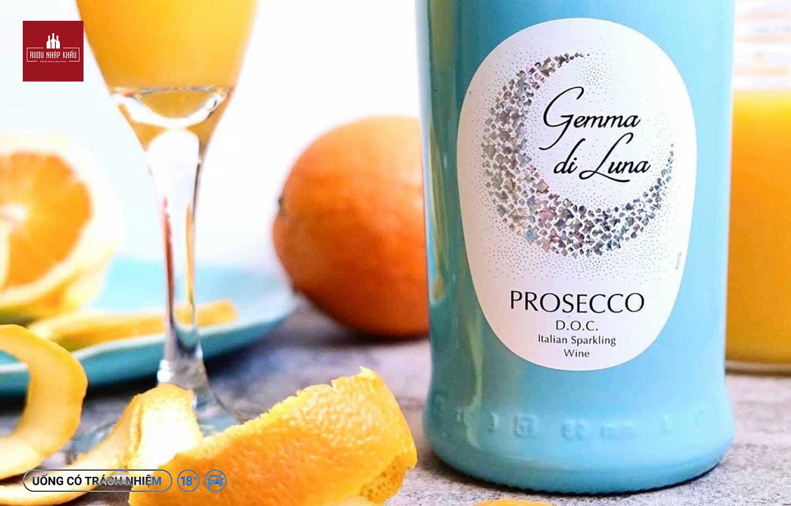 Top 5 dòng rượu vang Ý ngon, giá tốt cho tiệc tại nhà - Gemma Di Luna Prosecco