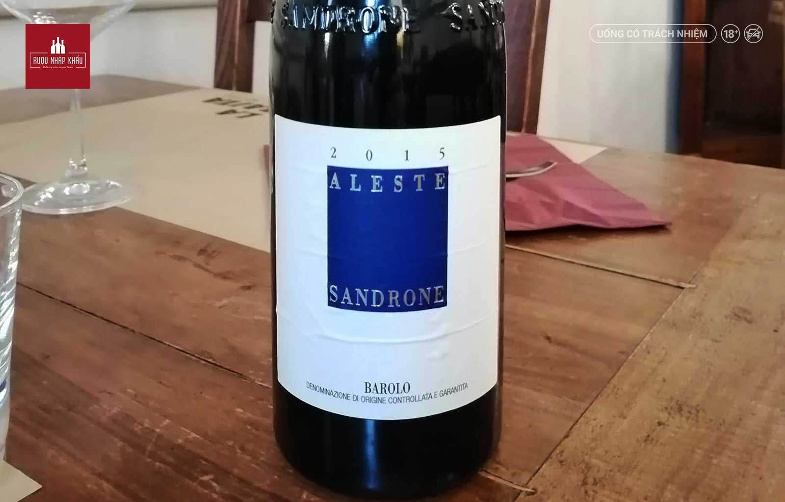 Rượu vang Barolo Sandrone Aleste 2015