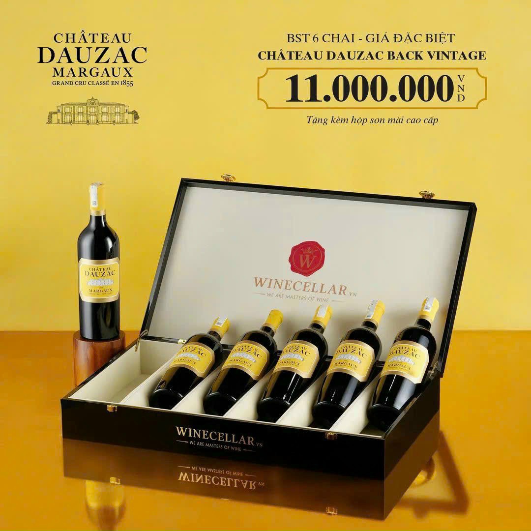 Bộ sưu tập 6 chai Château Dauzac giá đặc biệt 