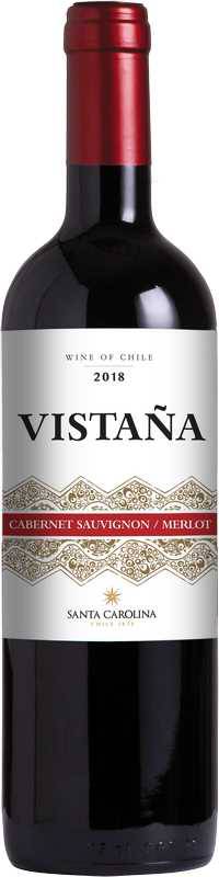 Rượu Vang Đỏ Santa Carolina Vistana Cabernet Sauvignon - Merlot 5.4% ABV* 2020