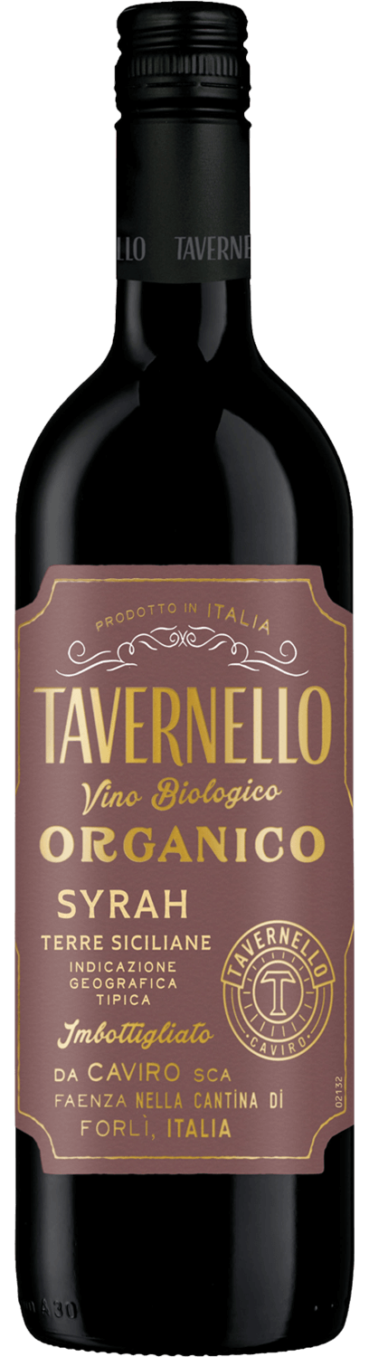 Rượu Vang Đỏ Tavernello Organico Syrah Terre Siciliane 