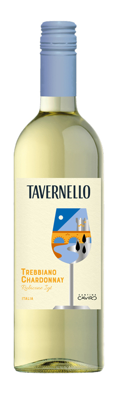 Rượu Vang Trắng Tavernello Trebbiano Chardonnay Rubicone 2021