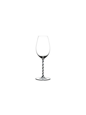 Ly rượu vang sủi Fatto A Mano Champagne Wine Glass Black And White Twisted 445ml