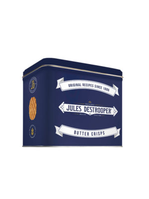 Bánh Bỉ Jules Destrooper Butter Crisps (Bánh quy bơ giòn) hộp thiếc Tin Retro 233g