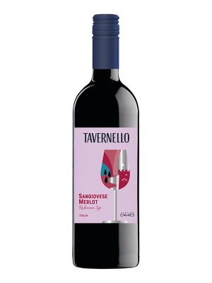 Rượu vang Tavernello Sangiovese Merlot  Rubicone